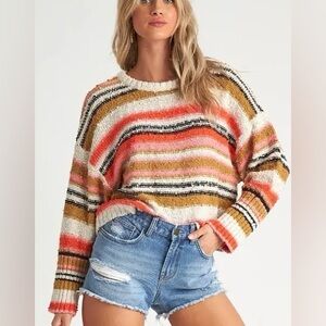 Billabong l Easy Going Cropped Sweater l Medium l Samba